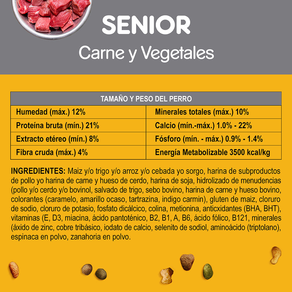 PEDIGREE® Croquetas Senior Sabor Carne Y Vegetales - 7