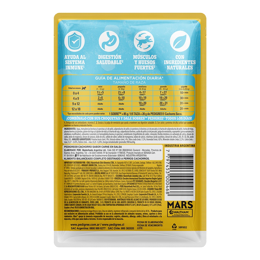 SOBRES™ Cachorro En Salsa Sabor Carne 100 g