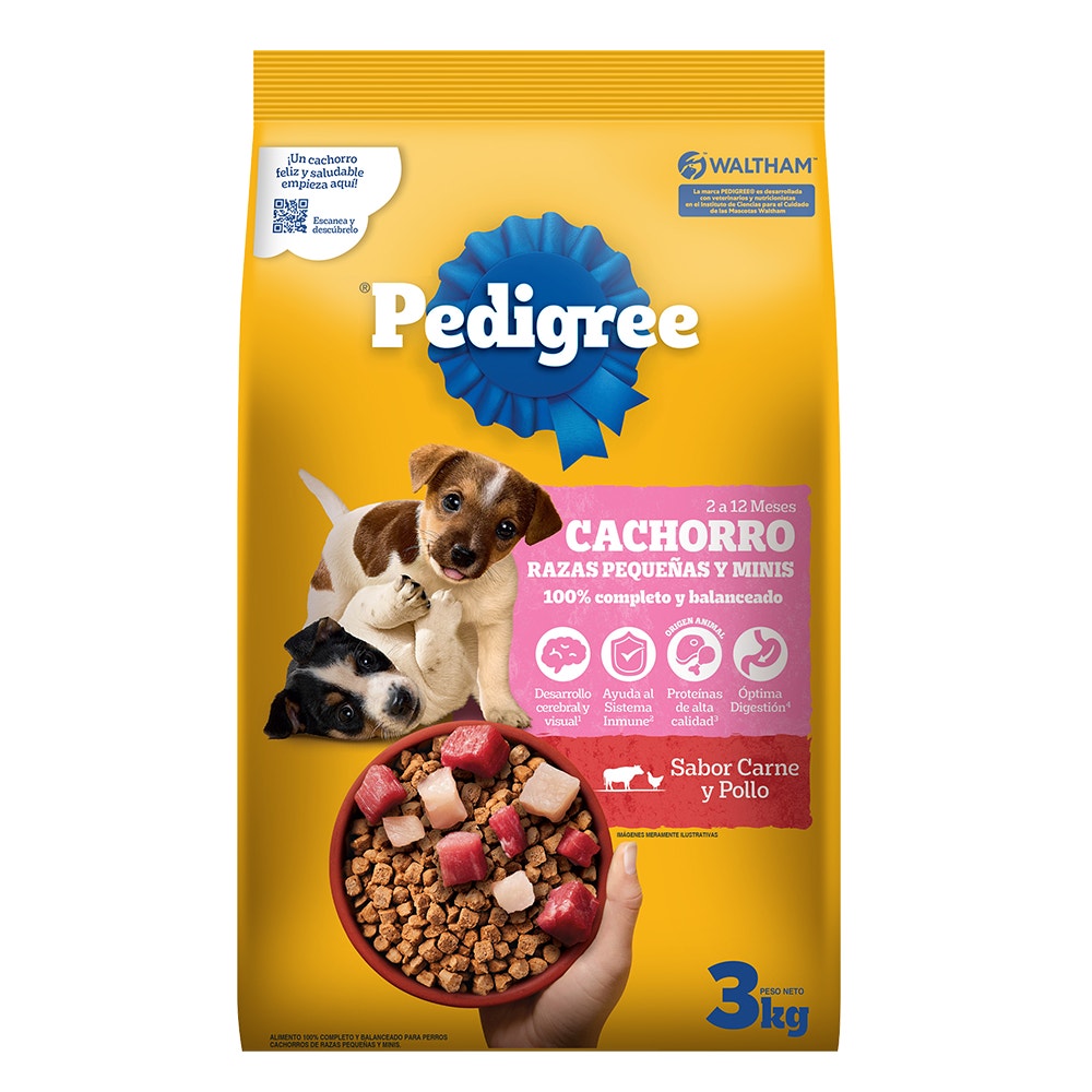 Croquetas Cachorro Razas Pequeñas Sabor Carne Y Pollo 3Kg