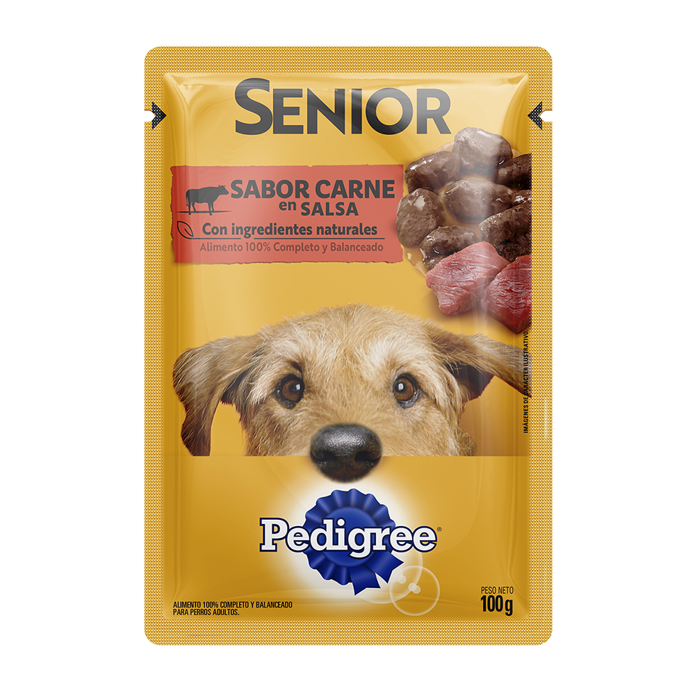 PEDIGREE® SOBRES™ Senior En Salsa Sabor Carne