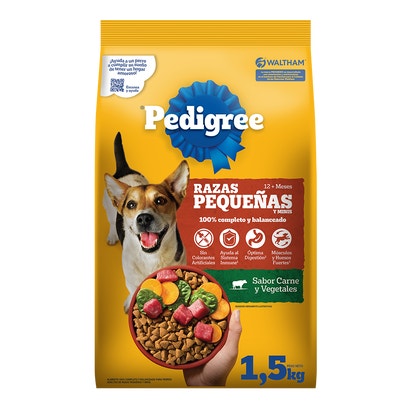 PEDIGREE® Adulto Razas Pequeñas Sabor Carne Y Vegetales